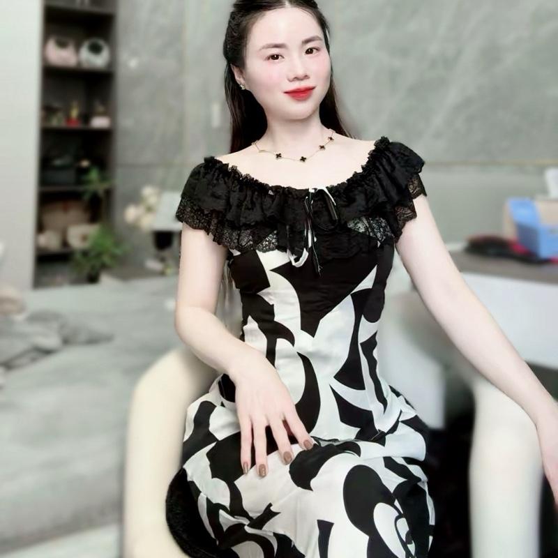 Huyen Minishop - Set Bộ Cổ Ren 2 Tầng Mềm Phối Nơ Vai Áo Nhúng Bèo Quần Ống Suông Rộng Có Túi Cho Nữ Chất Liệu Lụa Satin Và Lụa Mango Tuỳ Màu Size 40-60kg Giặt Máy Và Tay Đều Được