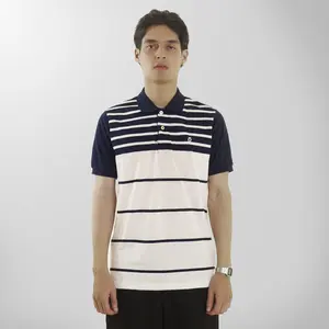 MATSUDA Gose Navy Kaos Polo Shirt Pria Katun Baju Distro Lengan Pendek kerah