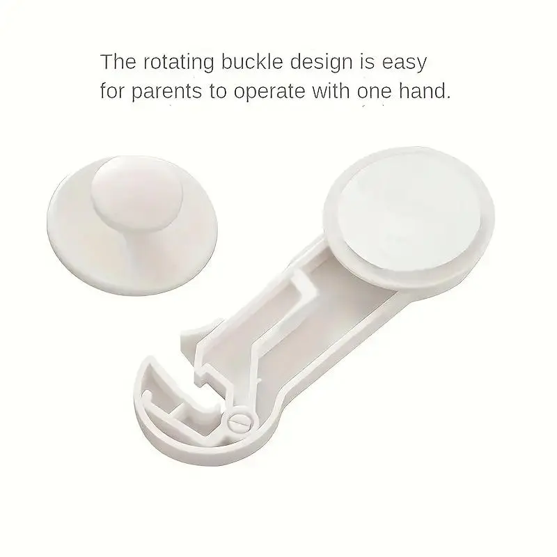 Safety Refrigerator Cabinet Lock, Window Closet Wardrobe Safety Lock,Cabinet Door Locks with Adhesive for Drawer Cupboards Fridge Closet and Pantry 2
