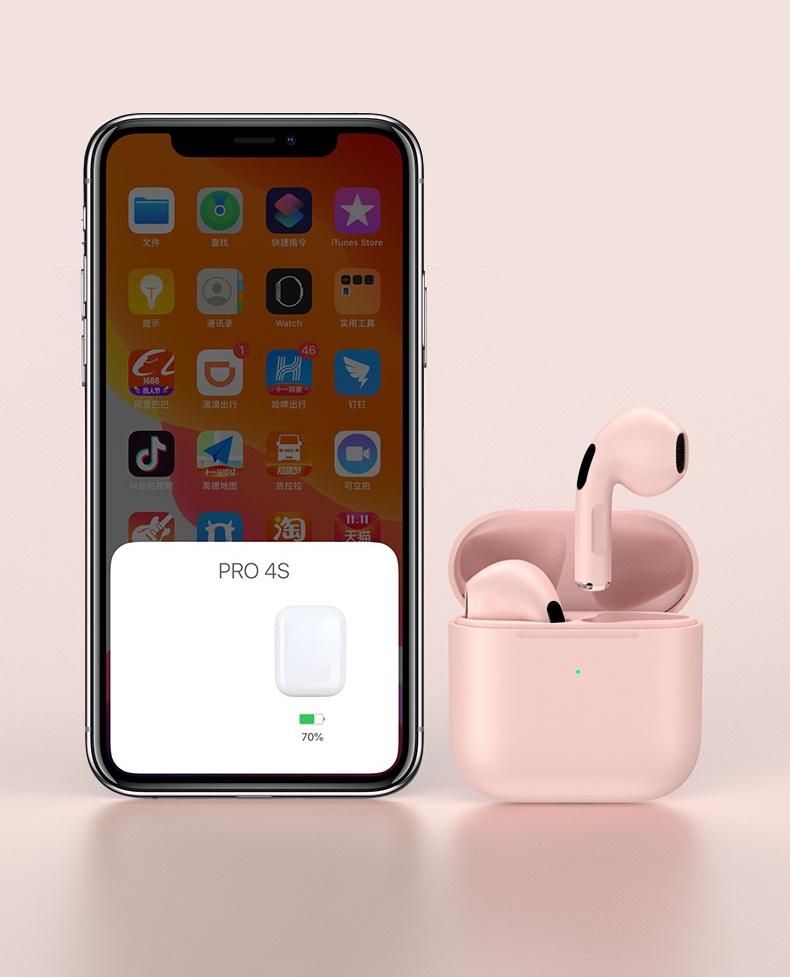 Product Introduction of [Hots] Tai ngheBluetooth , tai nghe không dây Pro4, không thấm nước, Tai nghe nhạc thể thao mini cho Huawei OPPO Xiaomi macaroon 1