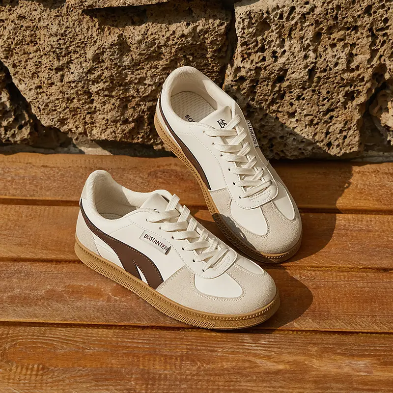 [Christy shoes] BOSTANTEN Mode Liar Sepatu Dexun Nyaman Murid Sepatu kets Krem Hitam Ringan Nyaman Anti Selip 7