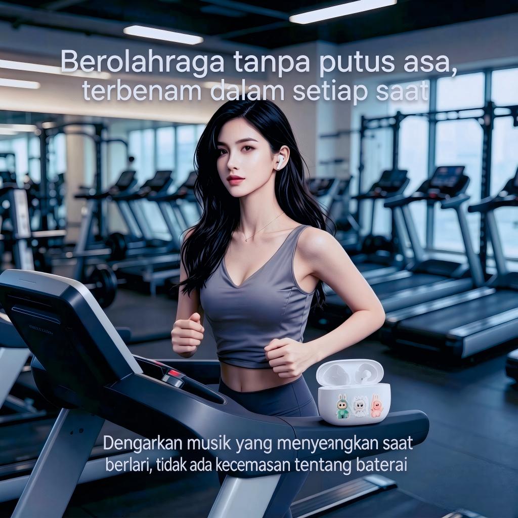 xctopestlububuTerjemahan AI TWSWirelessBluetooth EarphonesHandsfree Headset SmartPlaying Smart Touch Control True Wireless Earphones IPX5 Headset Bluetooth In-Ear StereoBaterai tahan lama cocok untuk ponsel yang kompatibel dengan olahraga