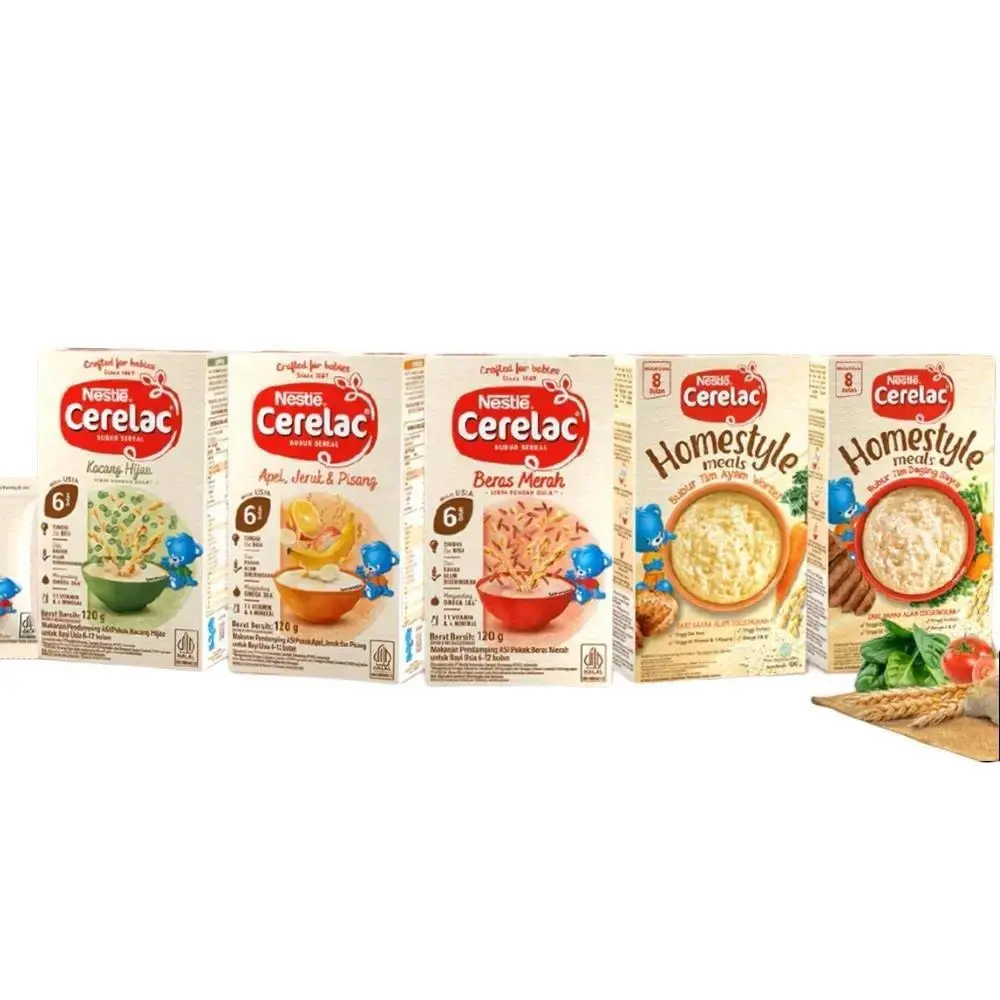 Cerelac Bubur Bayi / Nestle 120gr / Bubur Bayi 6b+ 8b+ organik