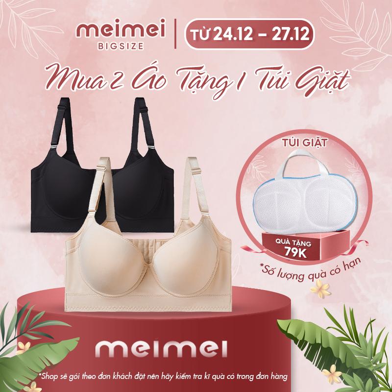 FORM TO Áo lót bigsize có gọng AG02 chất su lạnh cao cấp bản to che được mỡ lưng cho cup ngực B C Meimei Bigsize