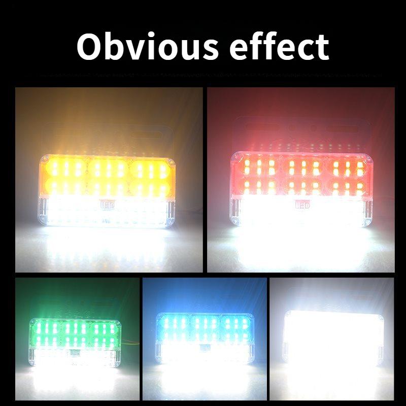 Product Introduction of Truck Super Bright Waterproof Three Row Side Light 24V Truck Trailer Reverse Width Steering Side Light Side Light Waist Light 8