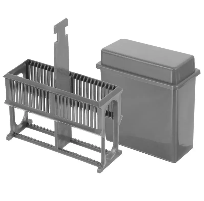 24 Slots Staining Jar Rack for Microscope Slides,Slides Staining Rack Dish Set
