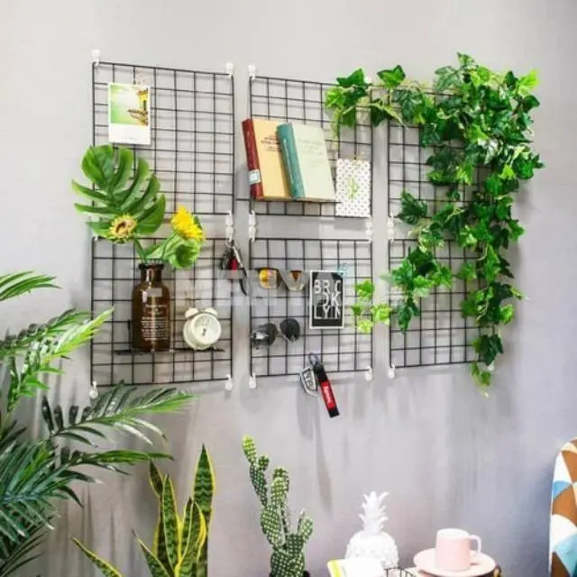 COD Rak Besi grid wire mesh 35x35 cm Kandang Kucing Anjing Kelinci Grid Wall Notice Board Memo 6