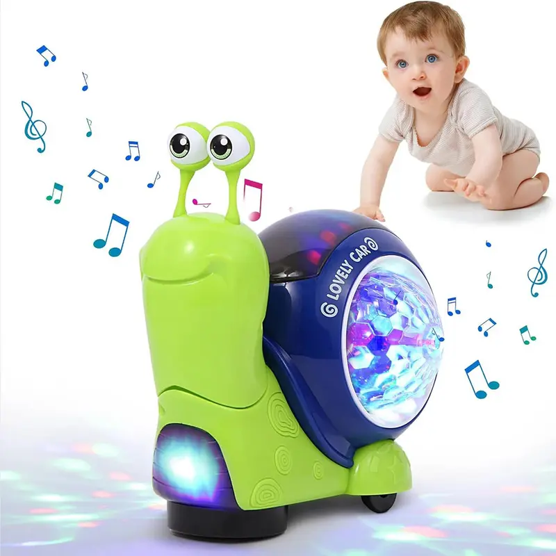 SYARIAH TOYS MAINAN EDUKATIF ANAK HERMIT SNAIL GEAR SIPUT KEONG MUSIK LAMPU 3D Bergerak Edukasi 4