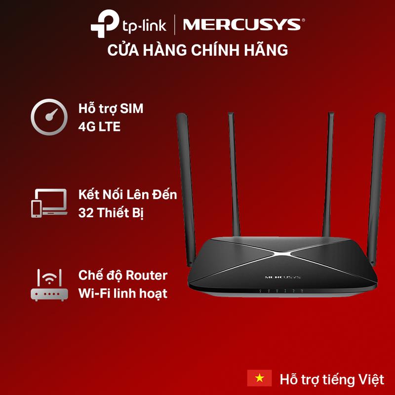 Mercusys Bộ Phát WiFi 4G LTE MB115-4G 300 Mbps - Tốc Độ Nhanh, 4 ăng Ten Ngoài,…