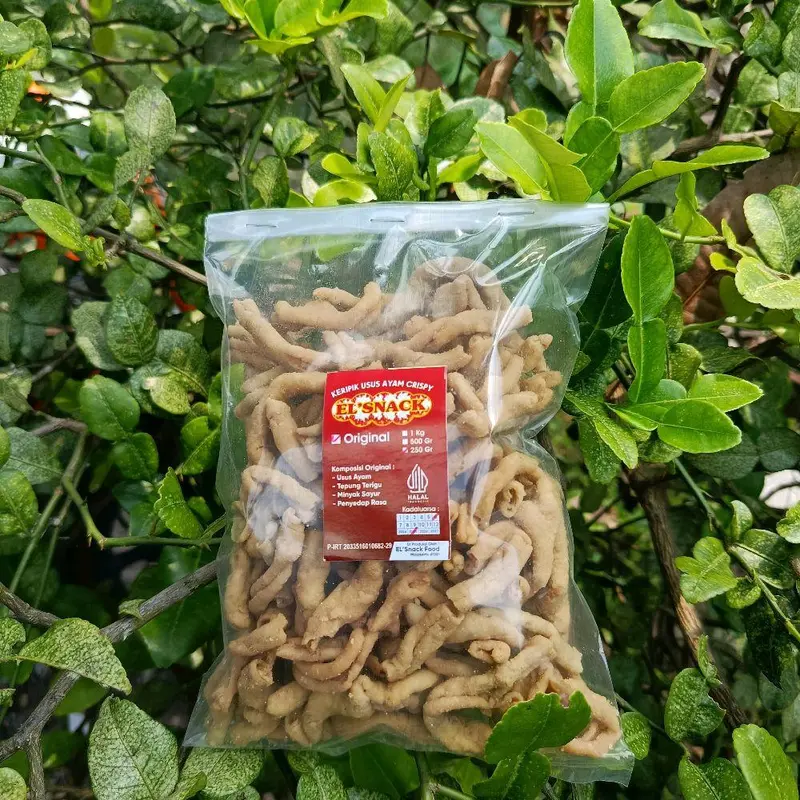 1KG Kripik Usus Ayam Crispy Original, 1kg - Asin Snack Food 5
