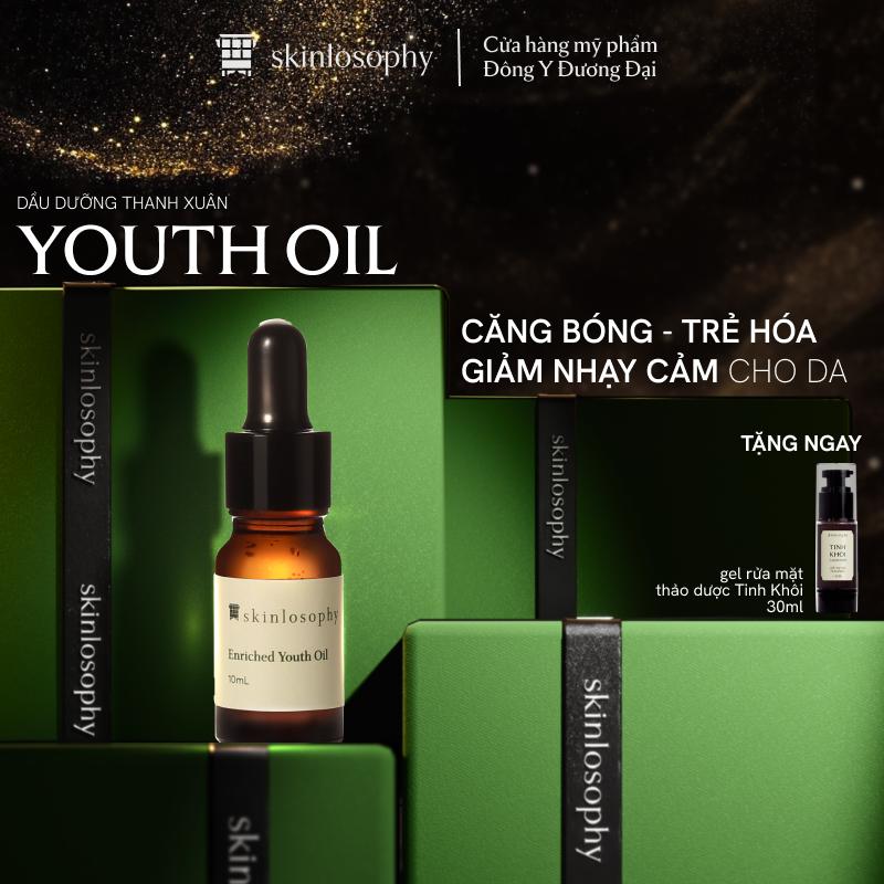 Dầu Dưỡng Enriched Youth Oil Skinlosophy Phục Hồi Và Cấp Ẩm Cho Làn Da - 10ml