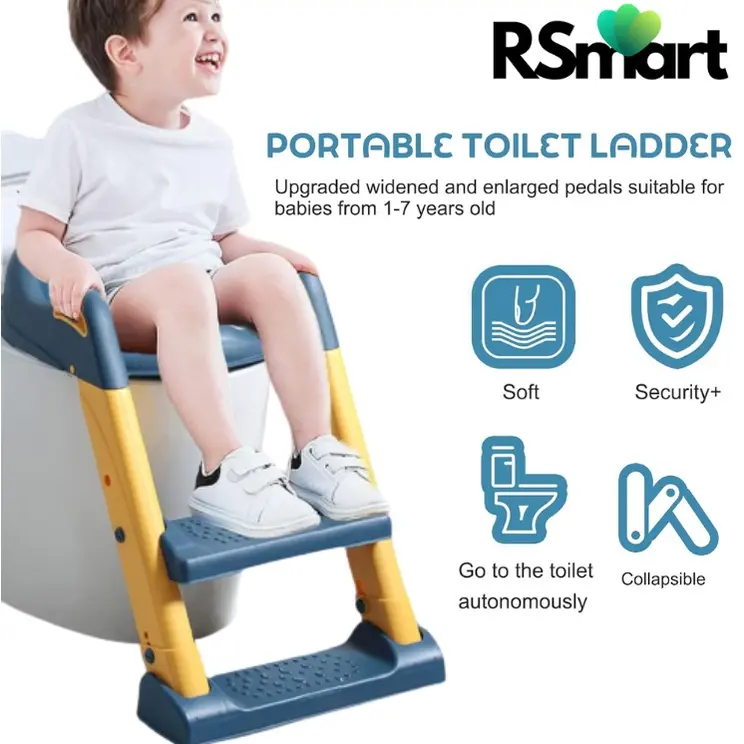 RSmart.SG I PT8858 I Kids Toilet Trainer / Children Potty Training Urinal Pee Poo Trainer Ladder Steps