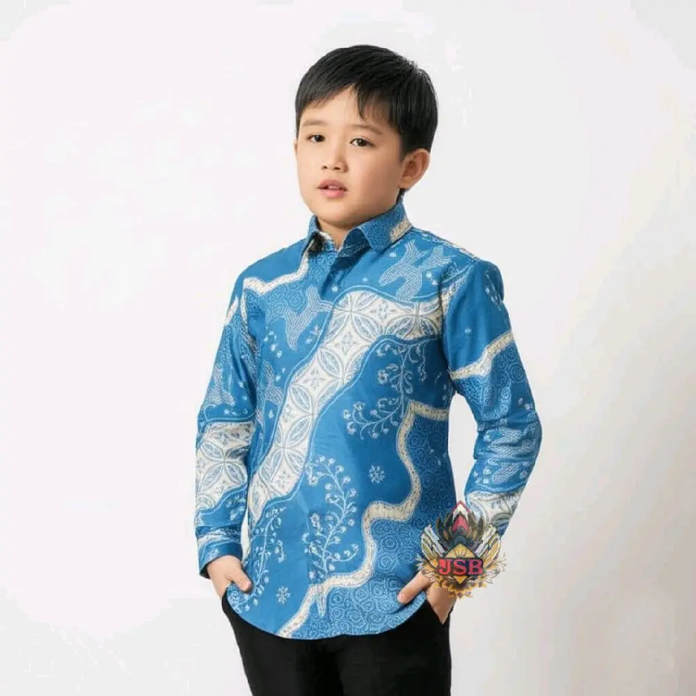 Kemeja anak Doby blue