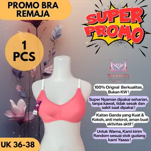 DN LOVELY Sport Bra-REMAJA Wanita Tanpa Kawat Bahan Katun Lembut Nyaman Size 36-38 Original Berkualitas Tinggi untuk Aktivitas Sehari-hari