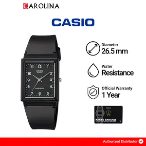 Jam Tangan Unisex Casio MQ-27-1B Analog Black Dial Black Resin Strap Watches