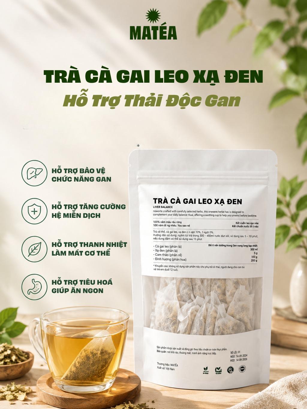 Trà Cà Gai Leo Xạ Đen