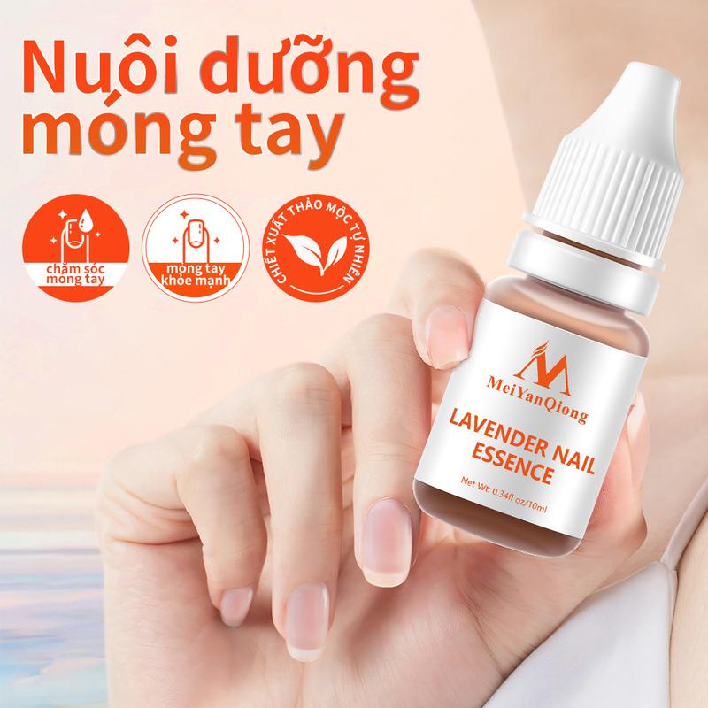  【MeiYanQiong Tinh chất dưỡng móng hoa oải hương| Móng tay đẹp | Móng tay hư | Làm dày móng tay | Móng tay hư | Móng tay nhấn mạnh | Móng tay nứt | Đường dọc trên móng tay | Móng tay dày   10ml 