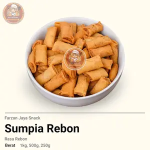 Farzan Jaya Snack Sumpia Rebon Renyah Gurih / Cemilan Udang Kering Nagih - Isi 1kg 500g 250g Enak Murah