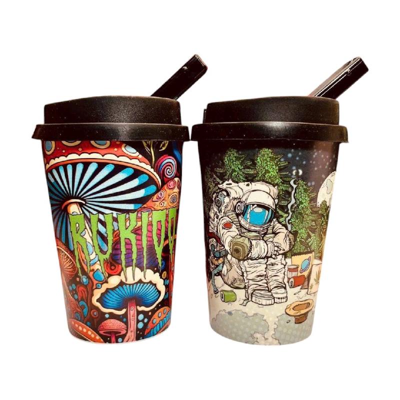 Coffee Cup Cốc nhựa đa năng đựng cà phê, đựng nước, đồ uống mang đi, có ống hút…
