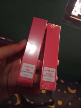 Product Review of HOBE BAR Probiotic Oral Spray - Sugar-Free, Alcohol-Free, and Preservative-Free, Peach Mint Flavor for Fresh Breath (20 ml) hobe  bar pewangi mulut semprot mouth spray parfum  mulut Liquid from A**i G**a ** 3