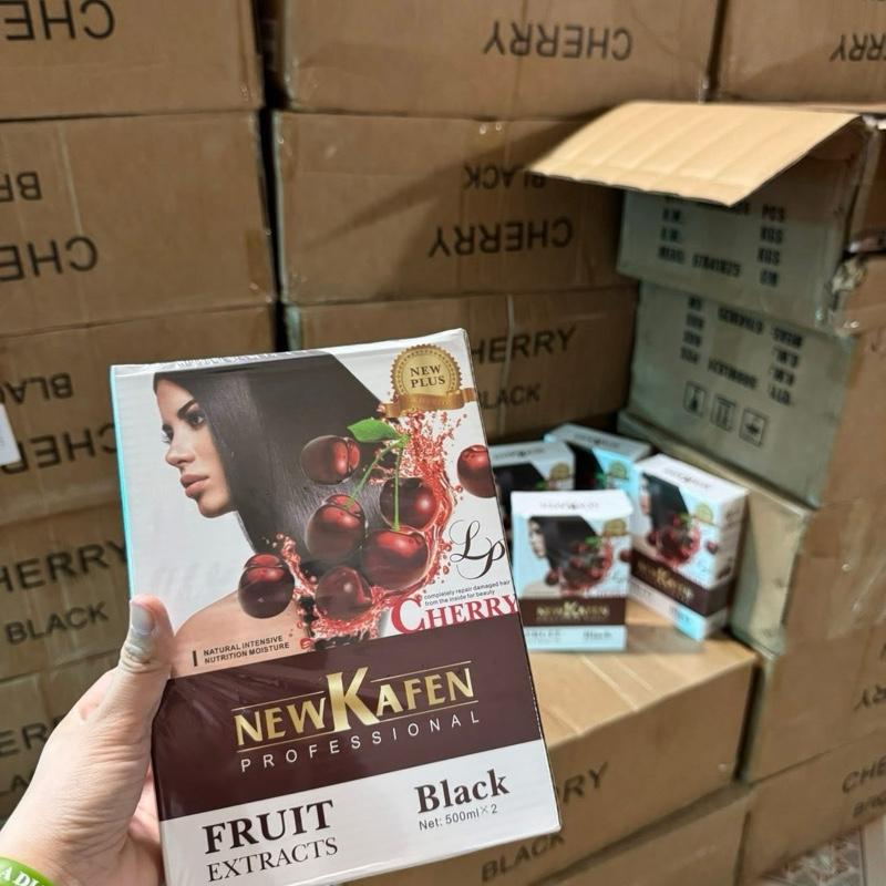 COMBO 6 HỘP NHUỘM ĐEN KA.FEN Nhuộm Phủ Bạc Đen Nâu NewKafen Cherry Không Dính Da Đầu