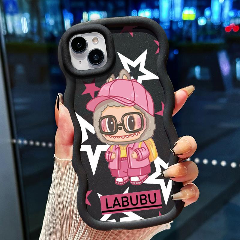 Casing Hp Untuk Realme C2 C2s OPPO A1K Case HP casing Softcase Labubu Happy terbuat dari bahan silikon Kesing Cesing kasing 4