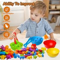 Gambar 50 PCS Mainan Anak Colour Classification Montessori Game Sorting Mengenal Warna Untuk Sikecil toys dari JIQILE MALL Kota Bekasi 1 Tokopedia