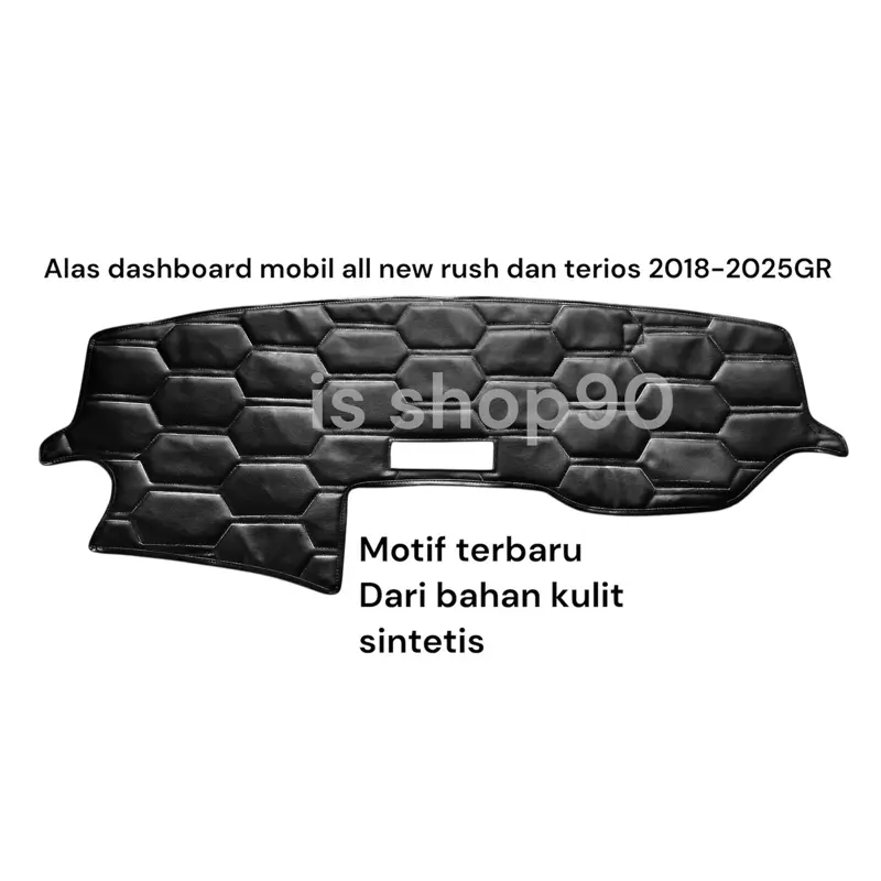 Alas Dashboard Mobil All New Rush & Terios 2018-2025GR Motif Sarang Tawon Bahan Kulit Sintetis Terbaru Car