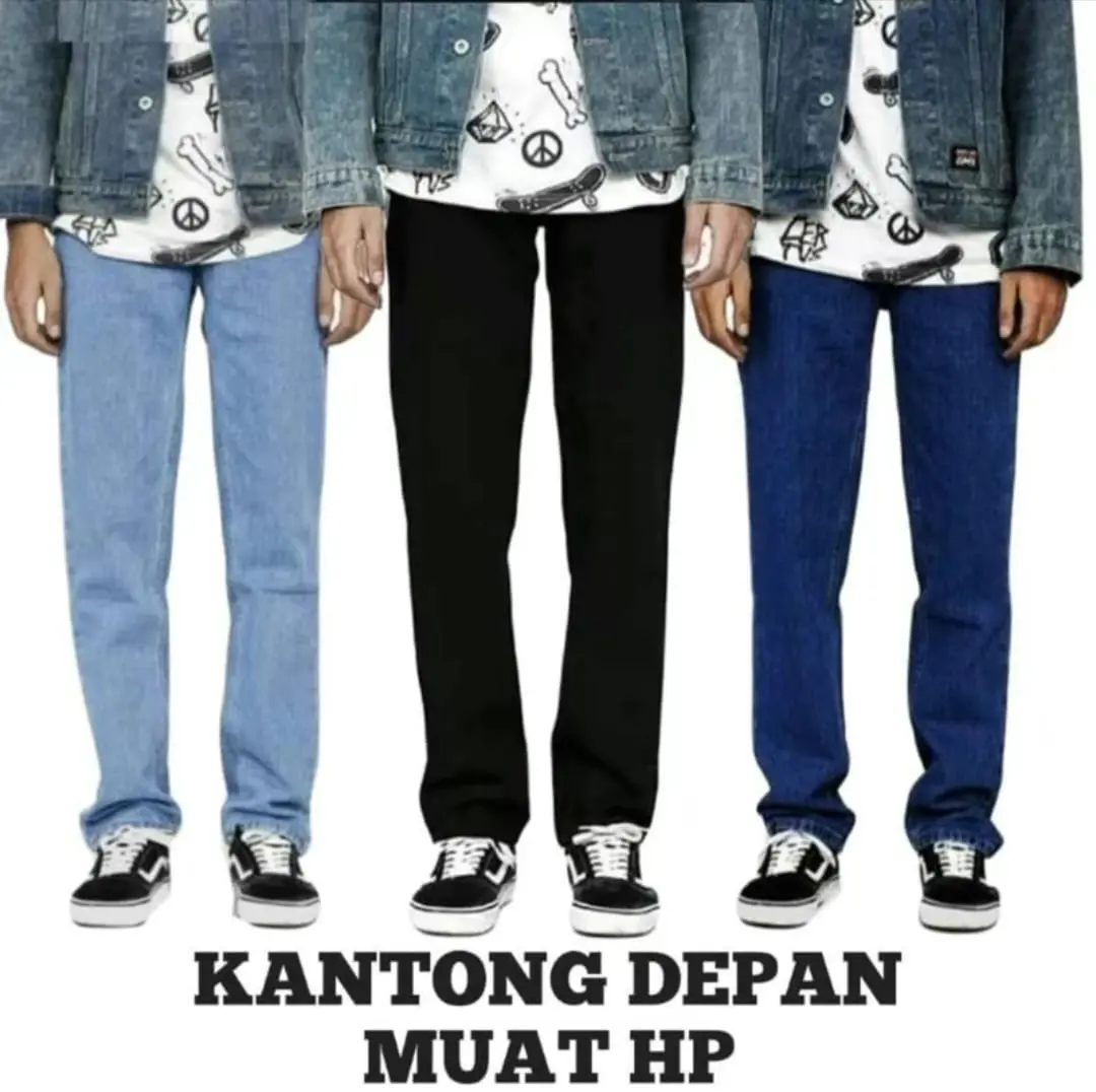 CELANA JEANS REGULER STANDARD celana jeans cowok