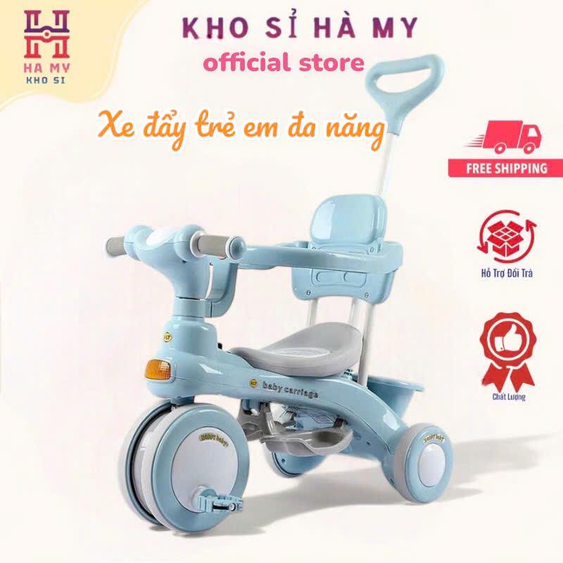  Xe đẩy kiêm xe chòi chân đa năng  xe đạp 3 bánh có khung bảo vệ an toàn cho bé mã  688  Đồ Chơi KHO SỈ HÀ MY 