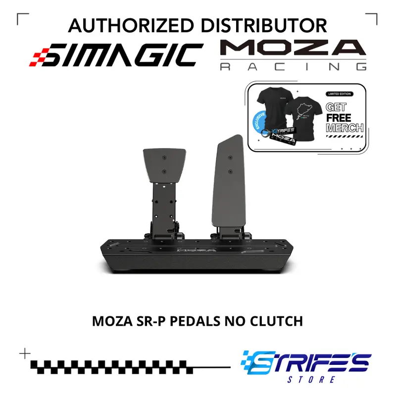Moza SR-P Racing Pedals No Clutch SRP Load Cell 0