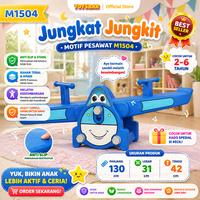 Gambar Mainan Jungkat Jungkit Anak Motif Pesawat – Playground HDPE Anti Licin | TOYSBAR M1504 - M1504-BIRU dari toysbar Kota Administrasi Jakarta Utara 2 Tokopedia