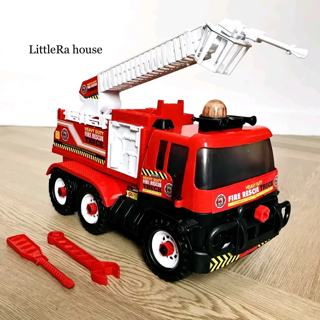 Mainan Mobil Mobilan kontruksi crane besar/ Mainan mobil kontuksi besar truck jumbo dorong dengan tali / bisa bongkar pasang ukuran besar