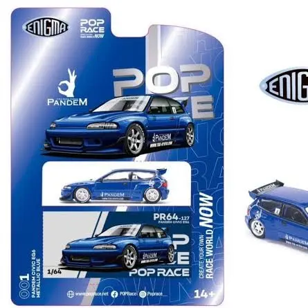 Pop Race Pandem Civic EG6 Blue Blister 0