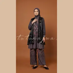 TUTUNAJWA Shamara Setelan Celana Mix Organza Tanpa Hijab