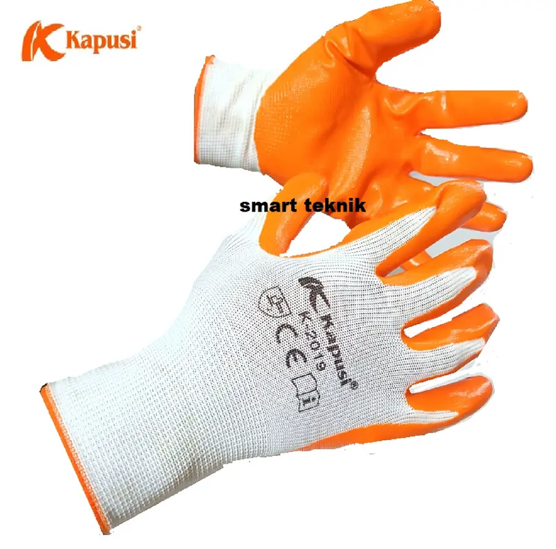 kapusi Sarung tangan lapis karet antislip sarung tangan safety 0