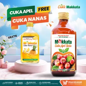 Cuka Apel Makkata Free Cuka Nanas Makkata Tahan Suhu Ruang Original BPOM