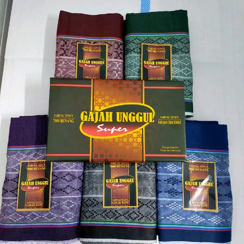 Grosir Sarung Sarung Tenun Gajah Unggul Benang 7000 Sarung Murah Berkualitas Sarung Thr sarung sholat pria 4