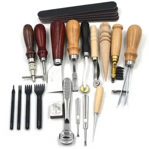 Alat Pengrajin Seni Ukir Kulit 18in1 Leather Craft Stitching Tool Set