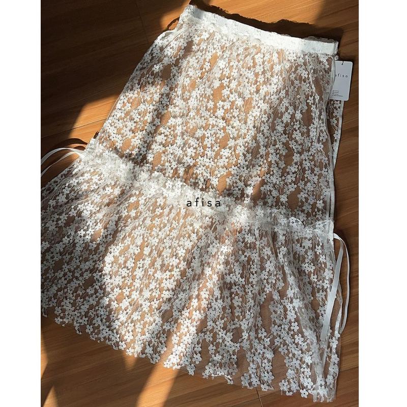 AFISA - Layer and Cover Skirt Lace Skirt 0