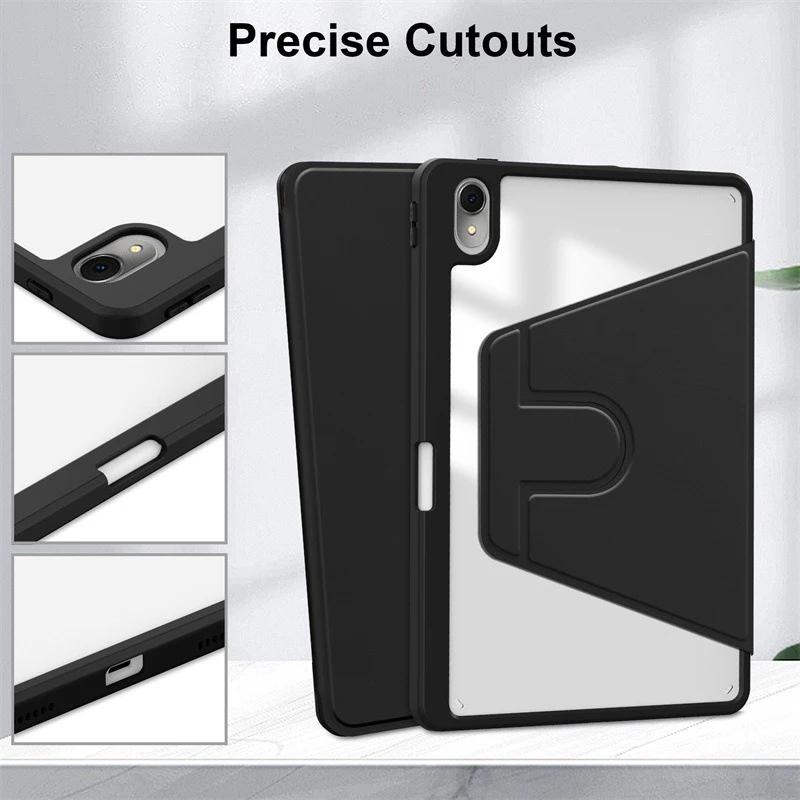 LEVINO Casing Compatible for Huawei Matepad 11.5" Matepad 11" 2021 Matepad 11" 2023/Air 11.5 2023 360 Rotating Transparent Acrylic Case 7