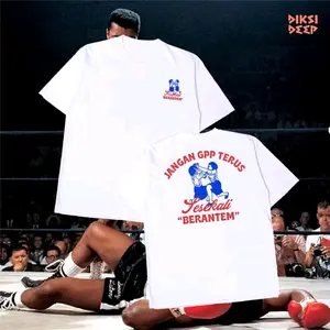 Kaos Jangan gapapa terus sekali-kali BERANTEM,,Kaos Distro Pria dan Wanita