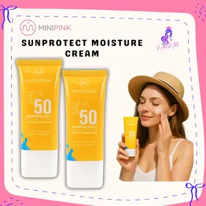 MINIPINK Sun Protect Moisture Cream Sunscreen UVA UVB Blue Travel Size SPF 50 PA+++ 47g MP046