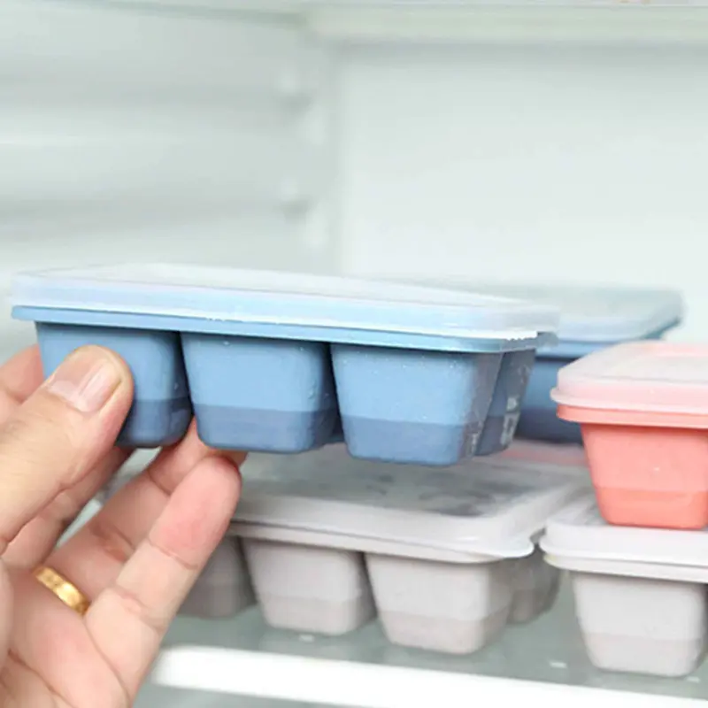 Cetakan Es Batu 6 kotak Cetakan Es   Plastik Silicone Cetakan Jelly Multifungsi 1pcs Kitchenware 5