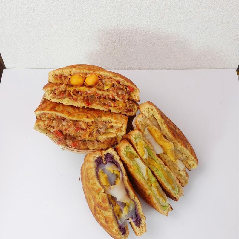  Bánh trung thu nướng Nhân Mochi Nướng Thập cẩm - Thập cẩm nướng không mochi 650gr 