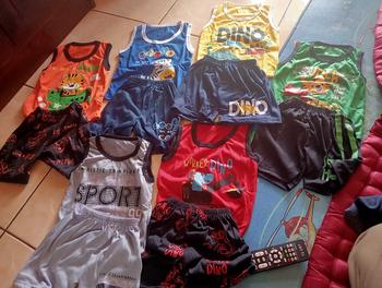 Product Review of PAKET HEMAT ISI 6PCS RANDOM BAJU SETELAN SINGLET ANAK Fashion Celana Motif from D**💦 1