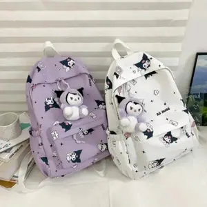 NURA'Bags - Tas Ransel Anak Gadis Sekolah TK SD SMP Korean Style Motif Kartun Kuromye Terbaru Gaya Populer Outfit Anak Perempuan Kekinian Fashion