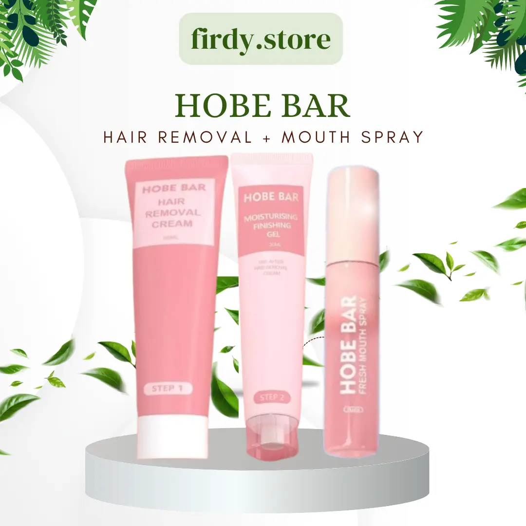 HOBE BAR Gentle Hair Removal + Fresh Mouth Spray Probiotic Oral Spray Peach Mint