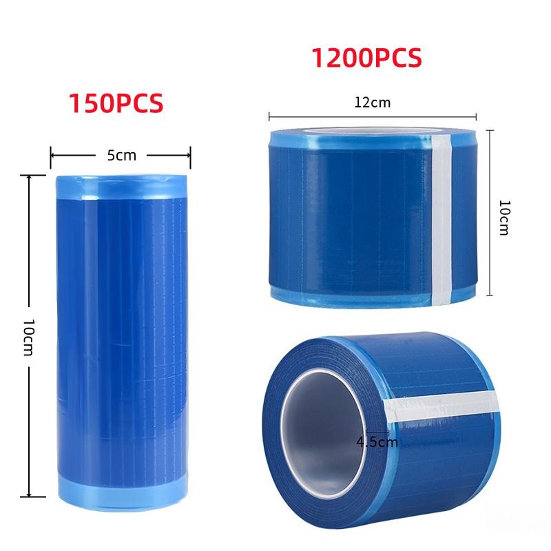 150/1200pcs Dental Barrier Film Protector Roll/Plastik Sterilisasi Film Blue