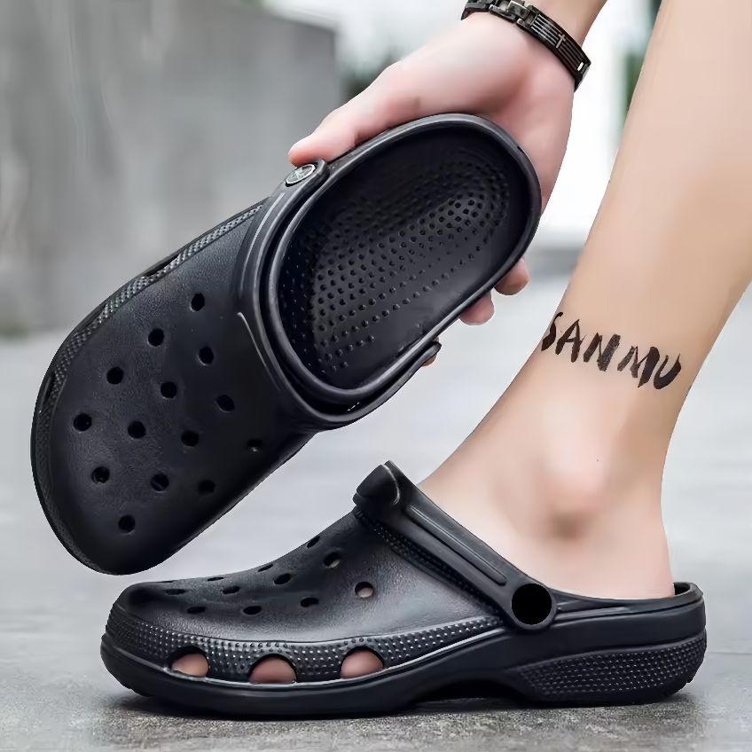 Sandal Baim Cross Clug Pria Terbaru 2026 Sandal Kodok Cowok Tali Belakang Sendal Karet Laki Laki Nyaman Ringan